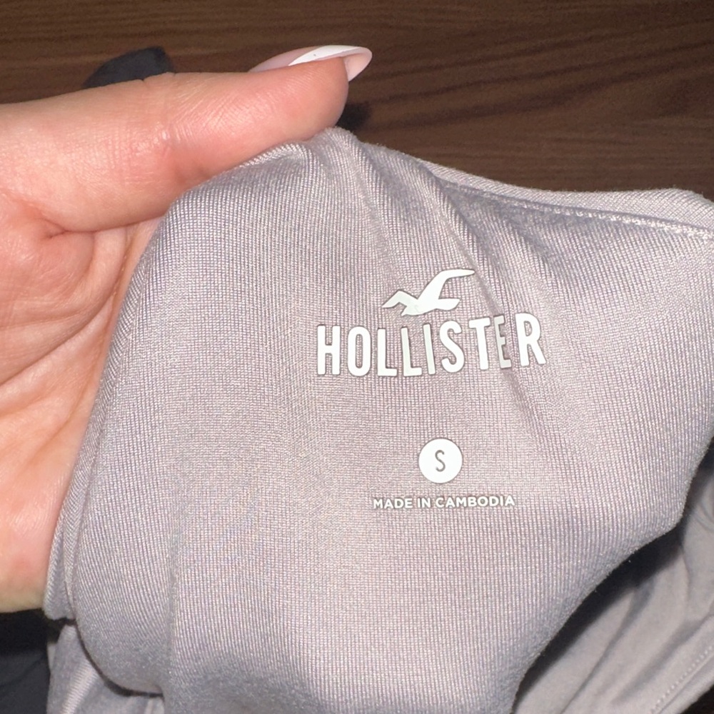 2 Hollister Gray and Black One-Shoulder Tops - Picture 2 of 4